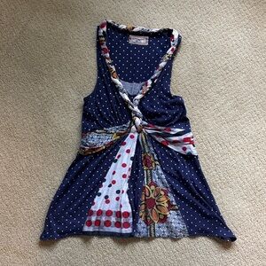 Polka Dot and Floral Women's Tank Top